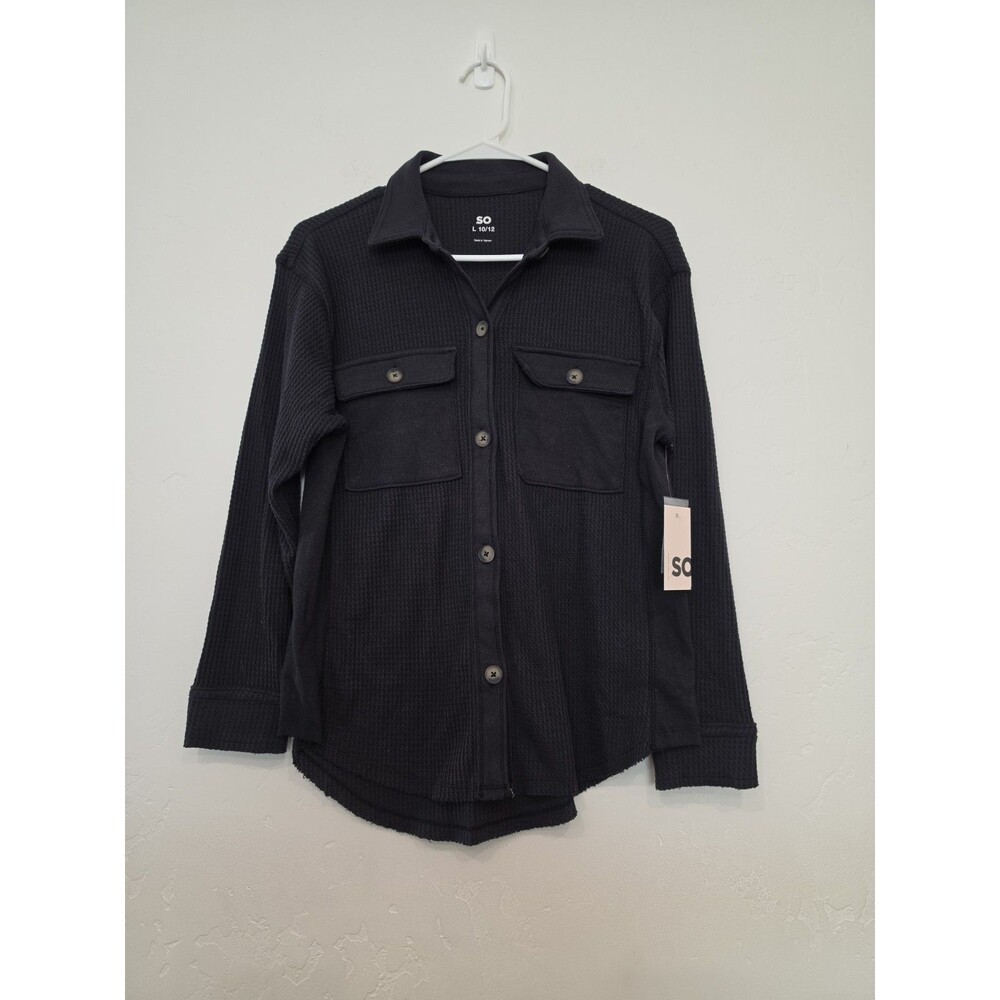 So Good For Life Women’s Oversized Waffle Shirt Long Sleeves Size Large NWT